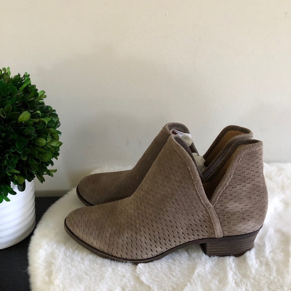 Lucky Brand Slip On Suede Ankle Booties
